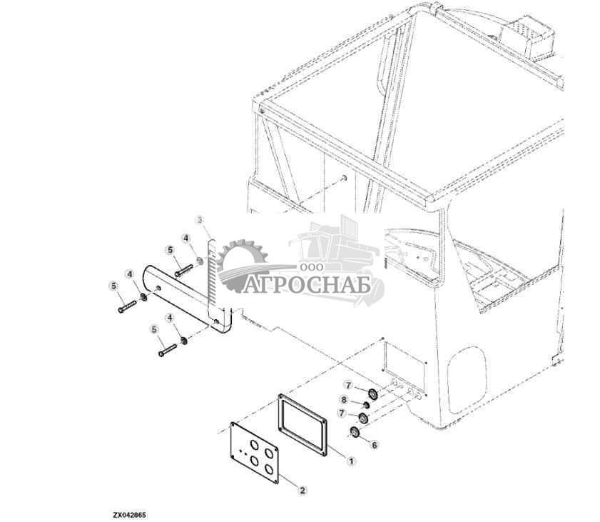 FRESH AIR SUPPLY AND CAB WIRING CONNECTOR 